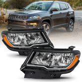 VehicleAid Headlights For 2017-2021 Jeep Compass